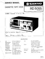 Sanyo RD-5055 - Service Manual 